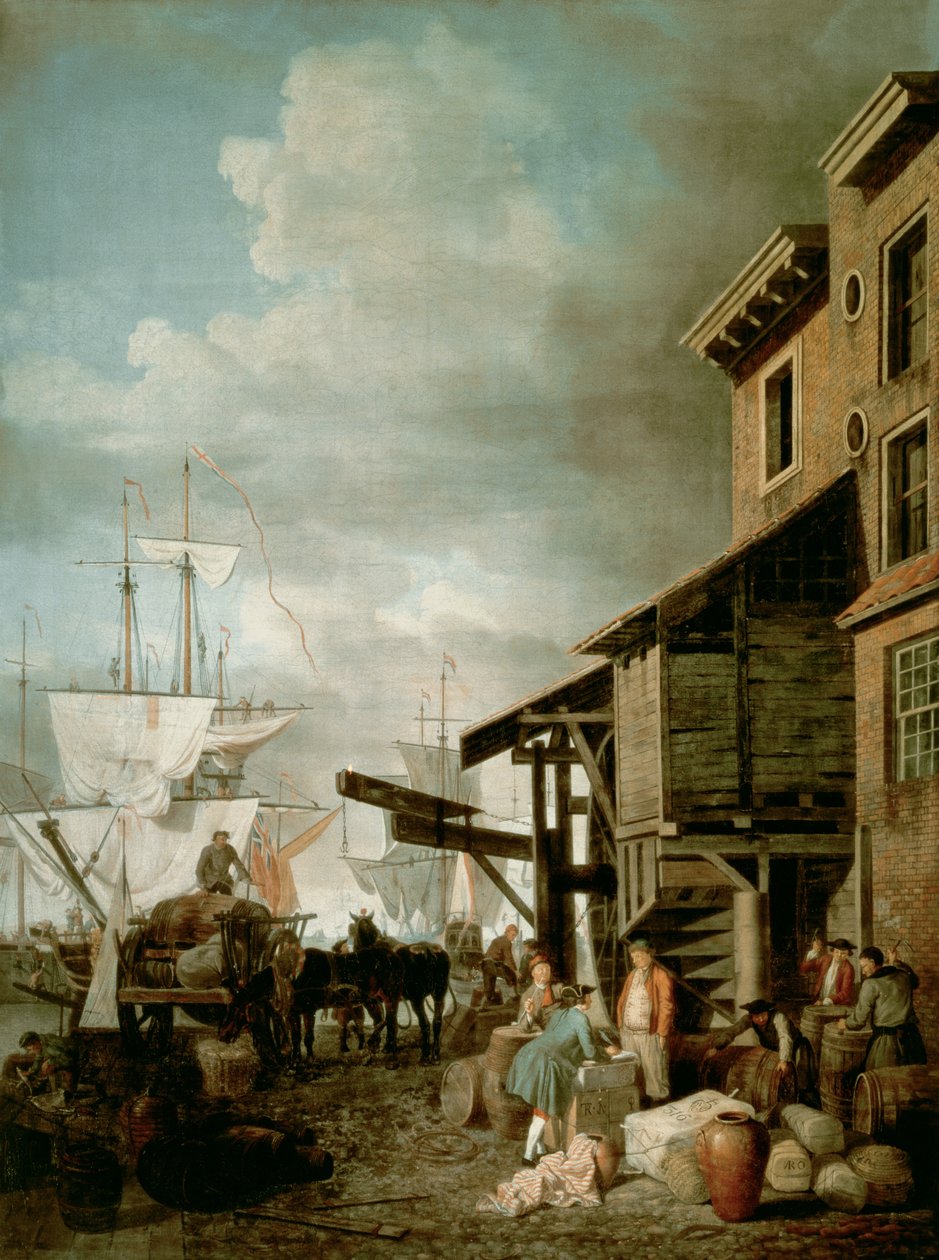 Custom House Quay tekijältä Samuel Scott