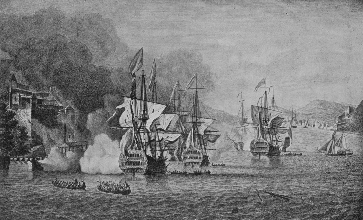 Vernon Portobellossa, 1740 tekijältä Samuel Scott