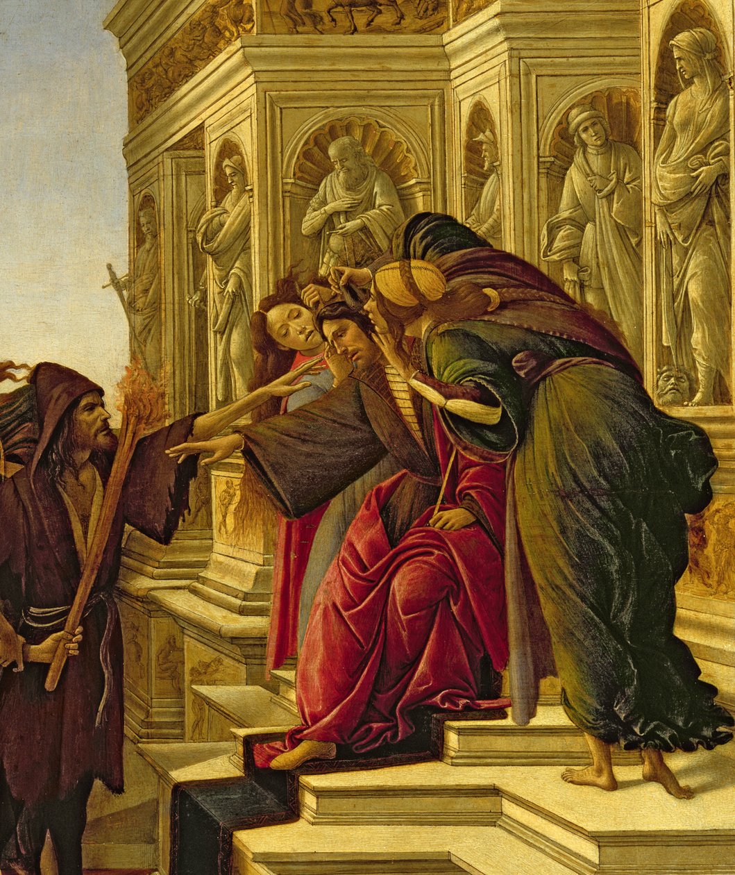 Calumny of Apelles, 1497-98 (yksityiskohta 209275) tekijältä Sandro Botticelli