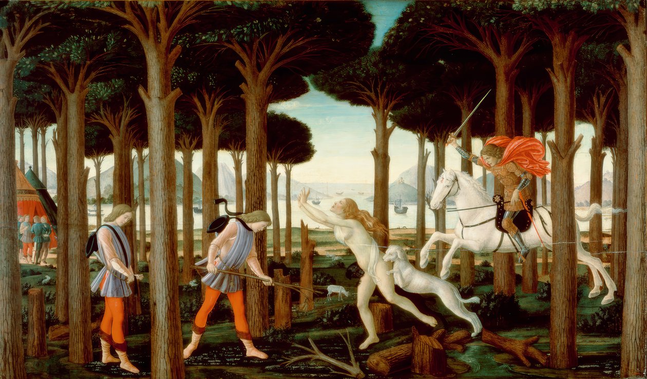 Nastagio degli Honesti I:n tarina tekijältä Sandro Botticelli