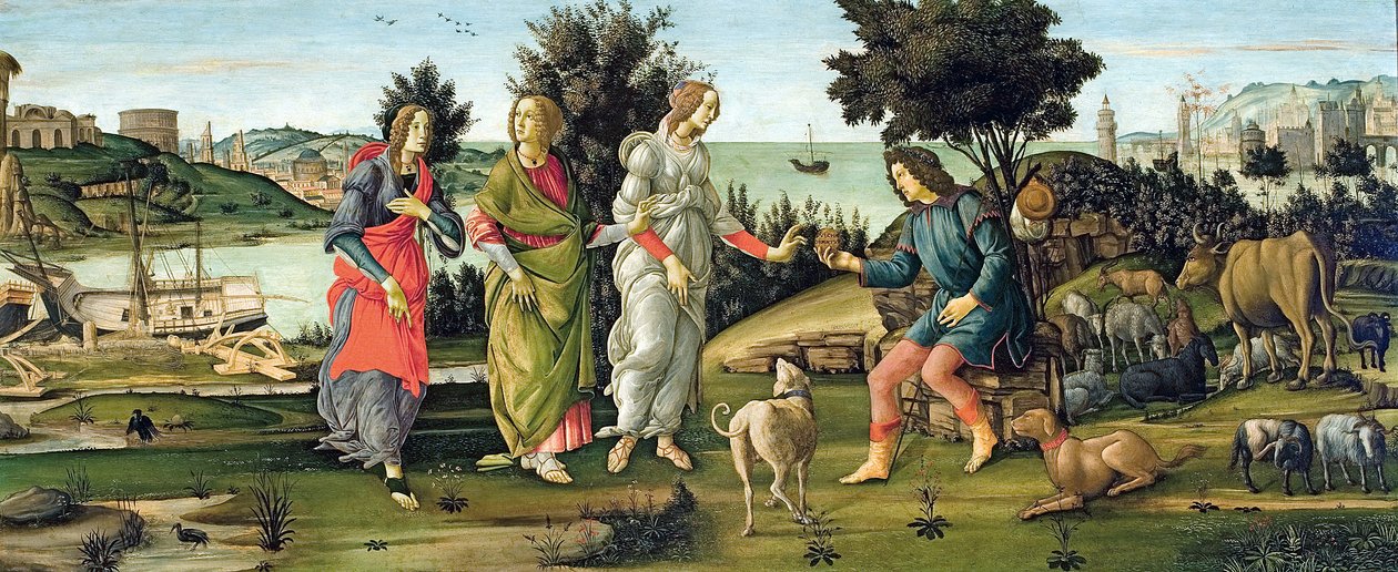Pariisin tuomio tekijältä Sandro Botticelli