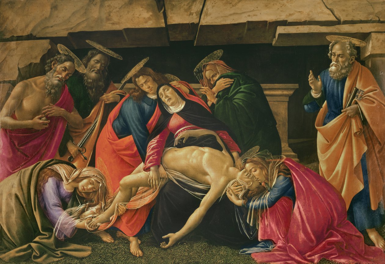 Kristuksen valitus. n.1490. tekijältä Sandro Botticelli