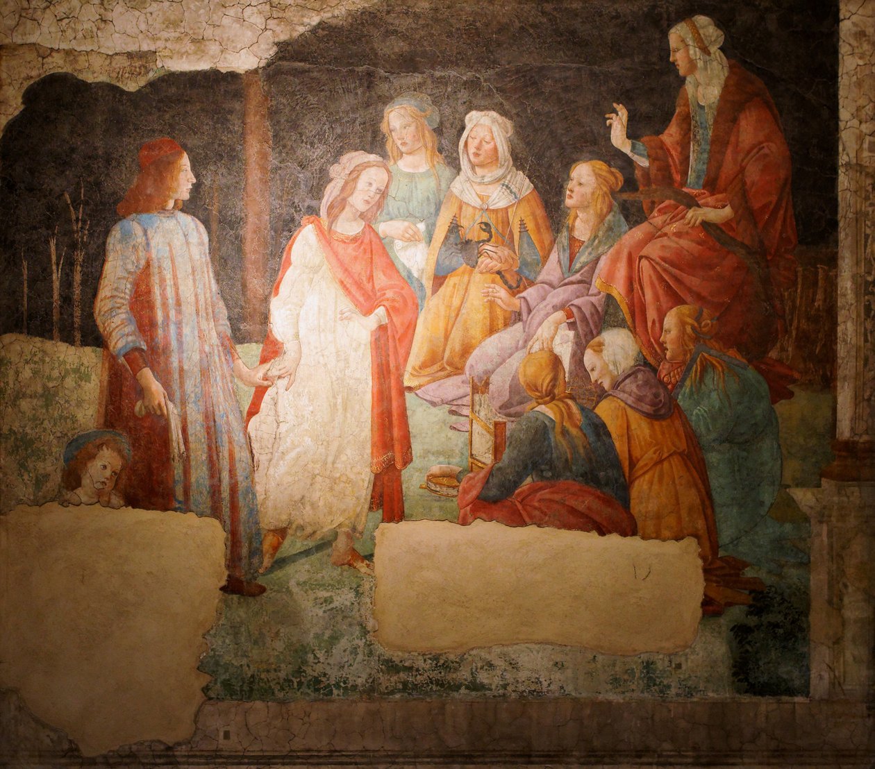 Nuori mies ja taide tekijältä Sandro Botticelli