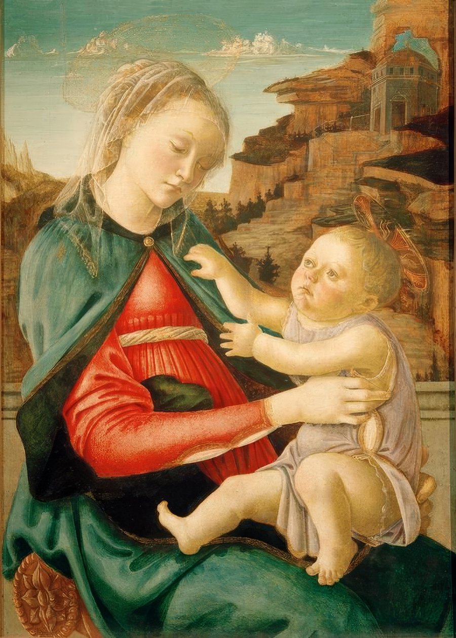 Maria mit Kind (Madonna Guidi) tekijältä Sandro Botticelli