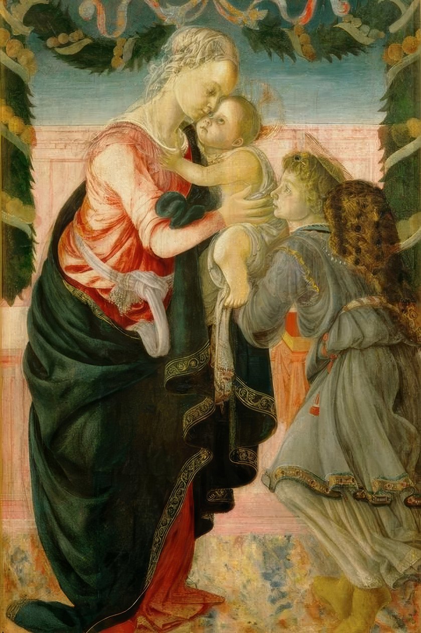 Maria mit Kind und Engel tekijältä Sandro Botticelli