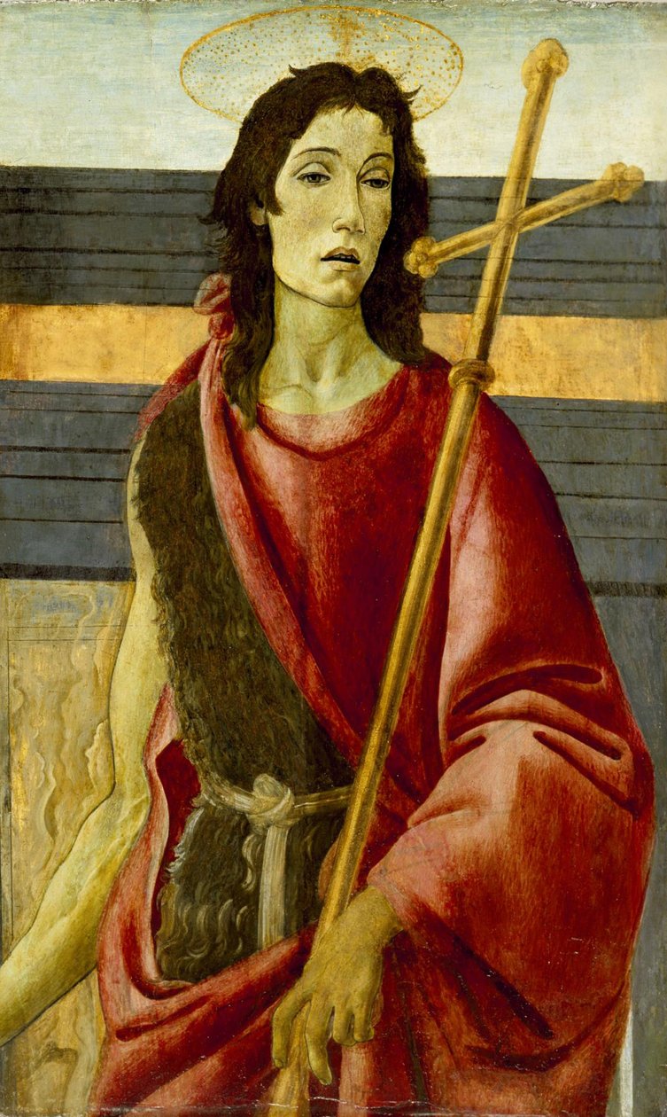 Pyhä Johannes Kastaja, n. 1485 tekijältä Sandro Botticelli