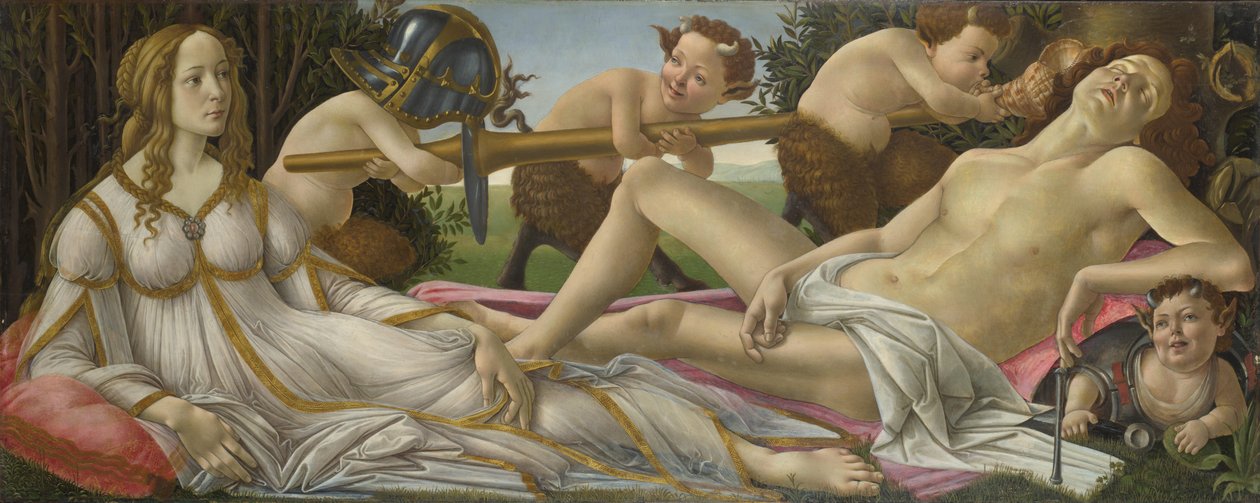 Venus ja Mars tekijältä Sandro Botticelli
