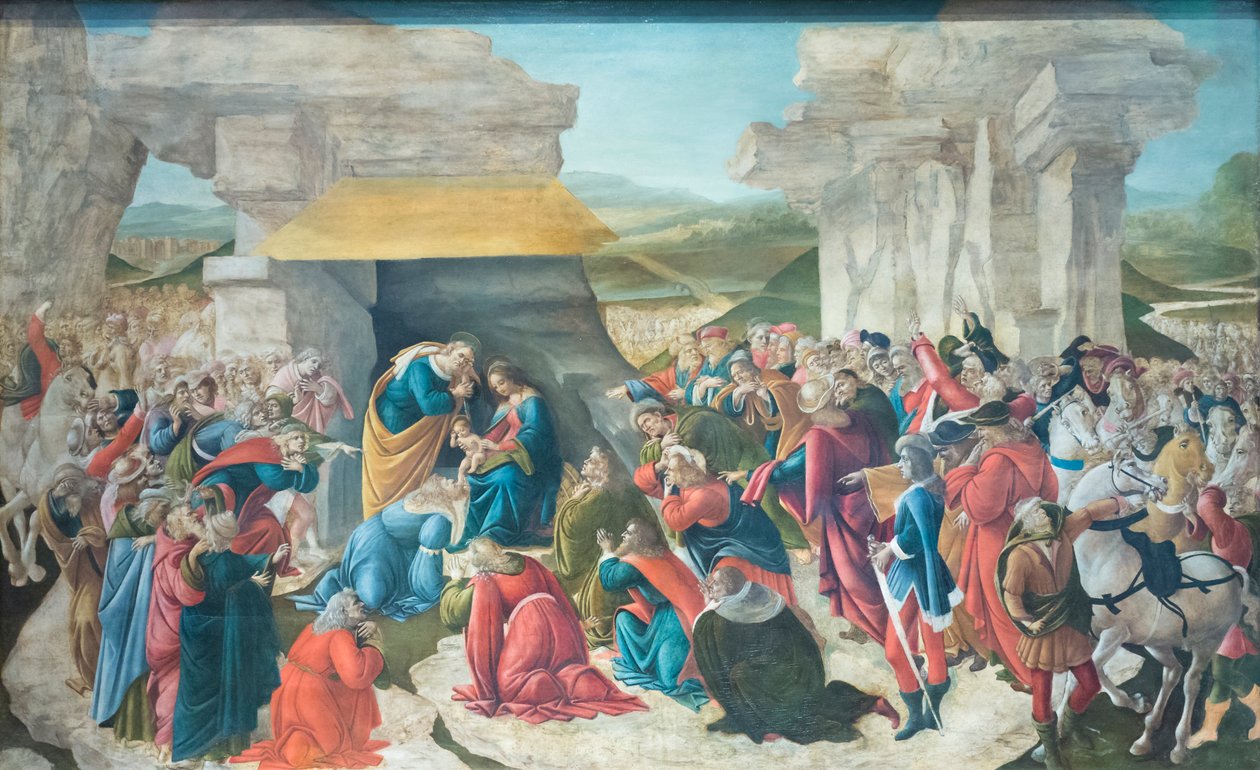 Adoração do Magifinnish tekijältä Sandro Botticelli