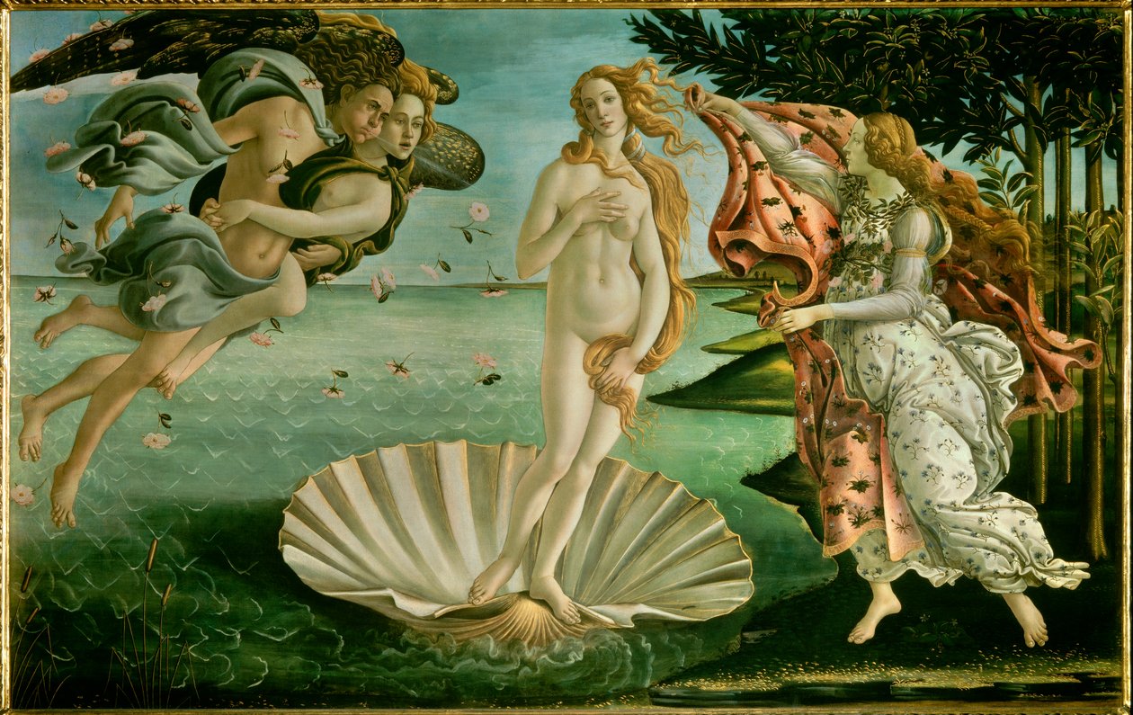 Venuksen syntymä tekijältä Sandro (1444/5 1510) Botticelli