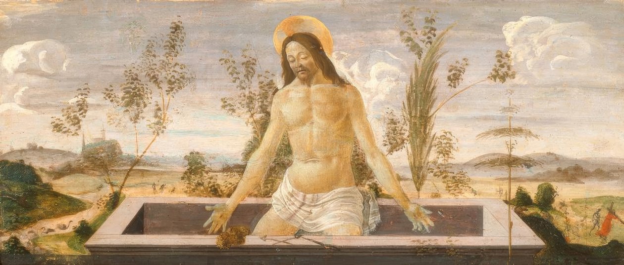 Christus im Grabe tekijältä Sandro Botticelli