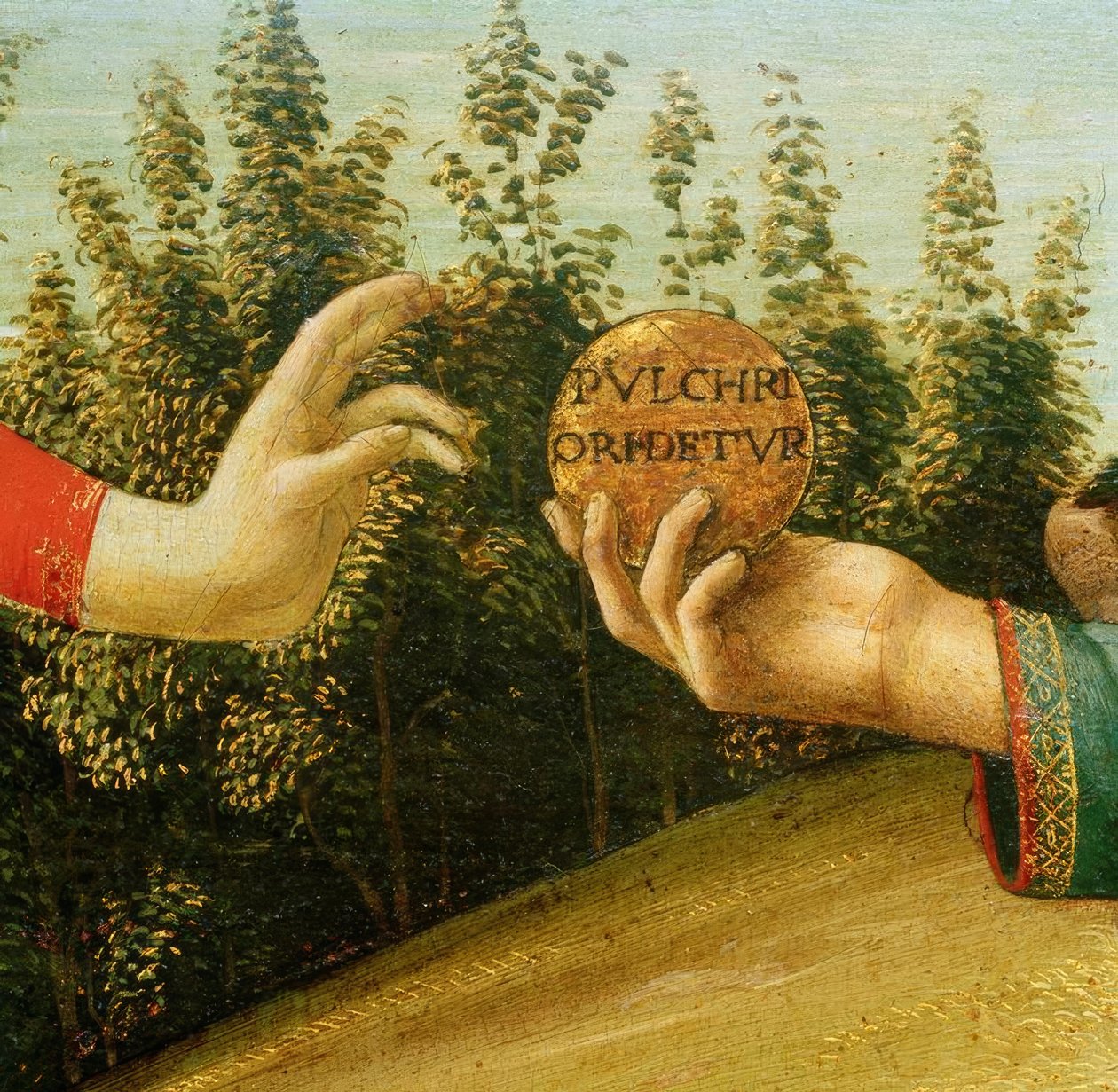 Pariisin tuomio (kädet omenalla) tekijältä Sandro Botticelli