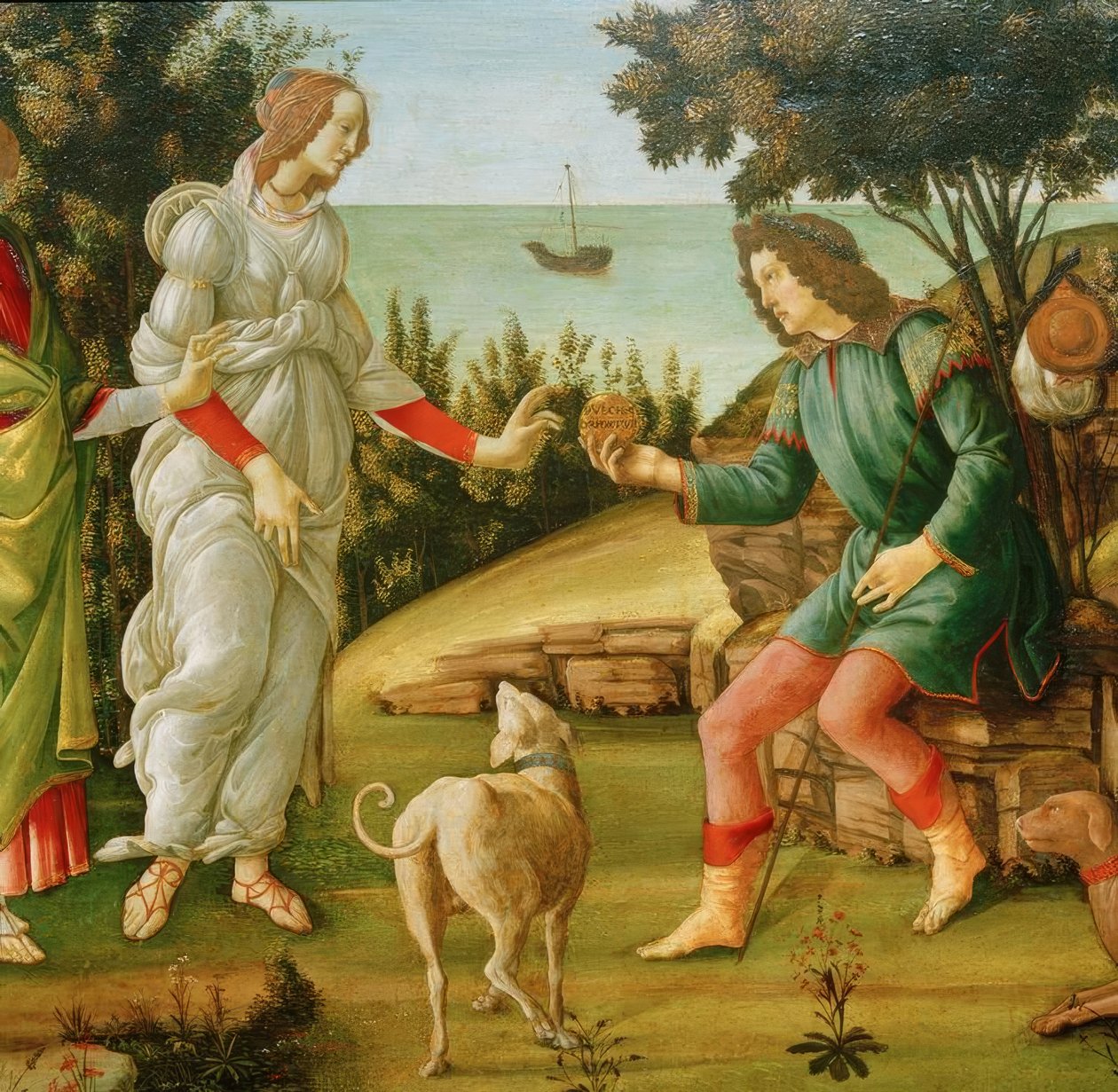 Pariisin tuomio (Venus ja Pariisi) tekijältä Sandro Botticelli