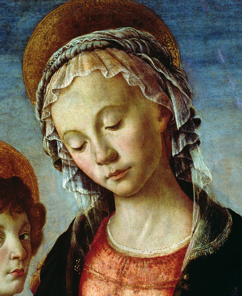 Madonna ja lapsi yksityiskohta 44356 tekijältä Sandro Botticelli