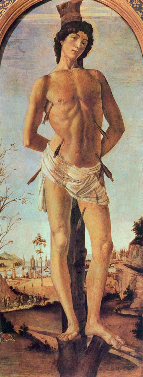 Pyhä Sebastian, 1474. tekijältä Sandro Botticelli