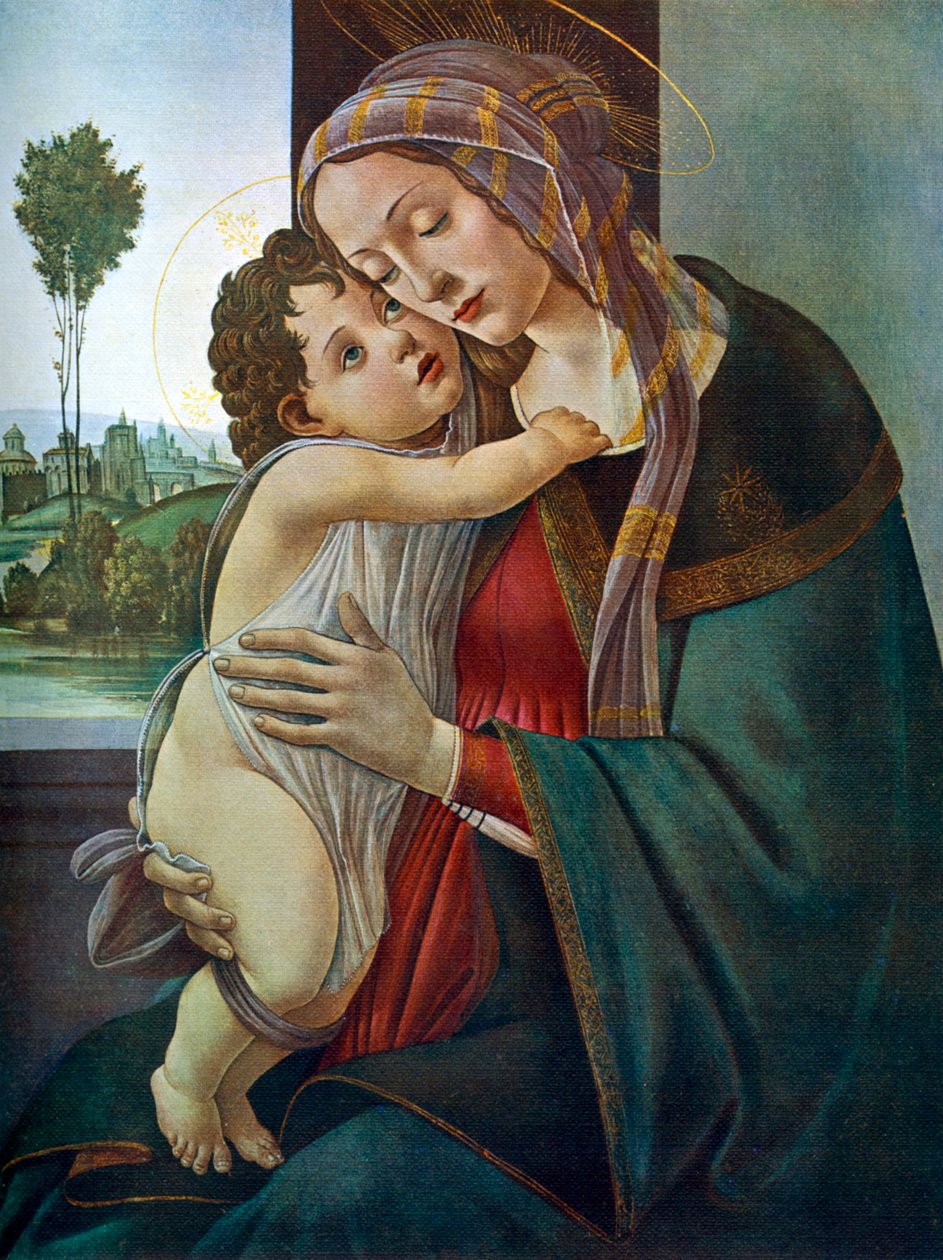 Neitsyt ja lapsi, c1475-1500, 1912. tekijältä Sandro Botticelli