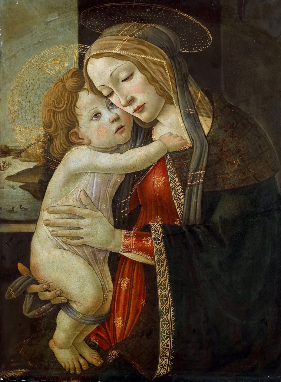 Neitsyt ja lapsi, n. 1500. tekijältä Sandro Botticelli