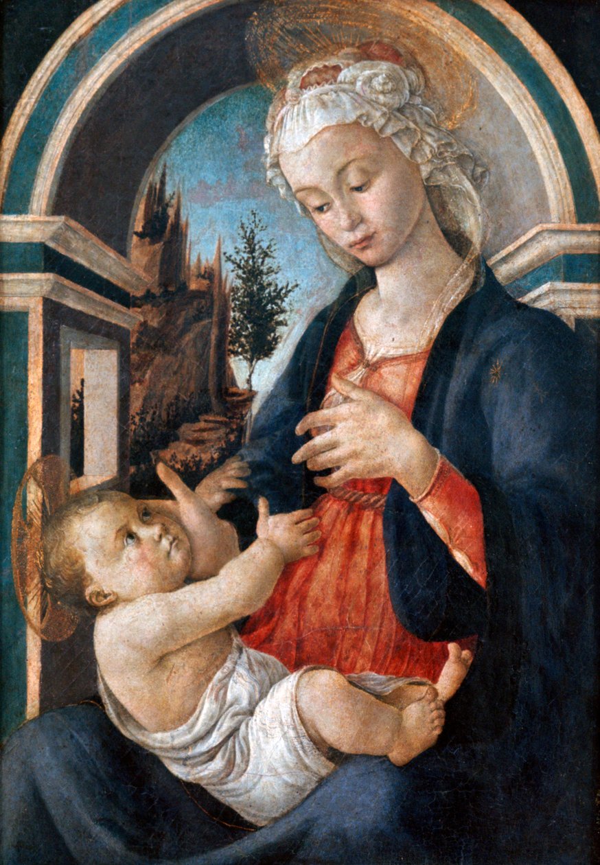 Neitsyt ja lapsi, c1444-1510 tekijältä Sandro Botticelli