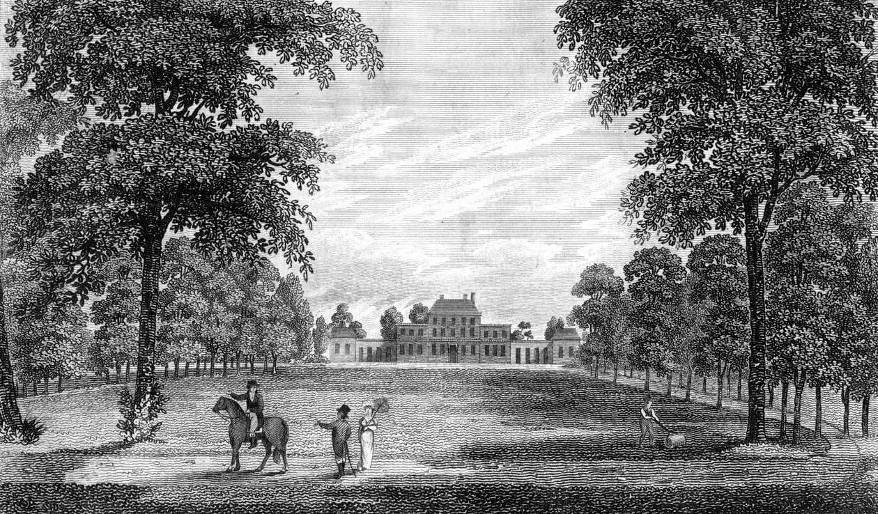 Ember Court, lähellä Thames Dittonia, Surreyssa, Englannissa, 1808. tekijältä Sands
