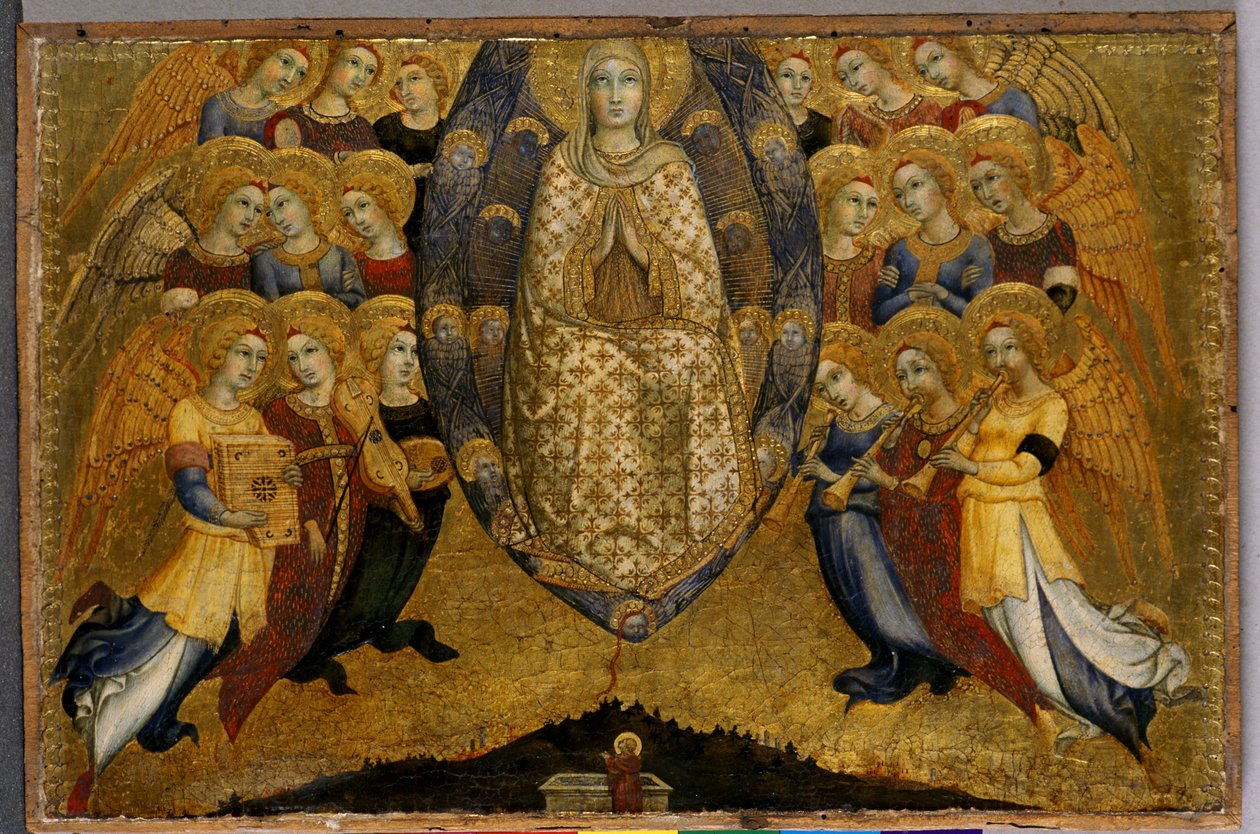 The Ascension of the Virgin, n.1449 (tempera puulla) tekijältä Sano di Pietro