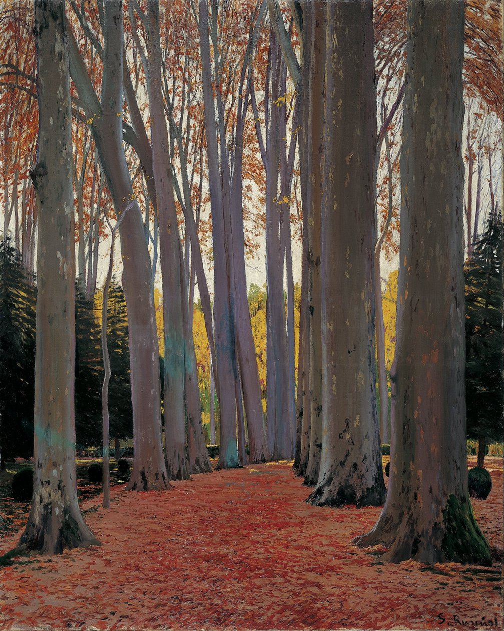 Avenue of Plane Trees tekijältä Santiago Rusiñol