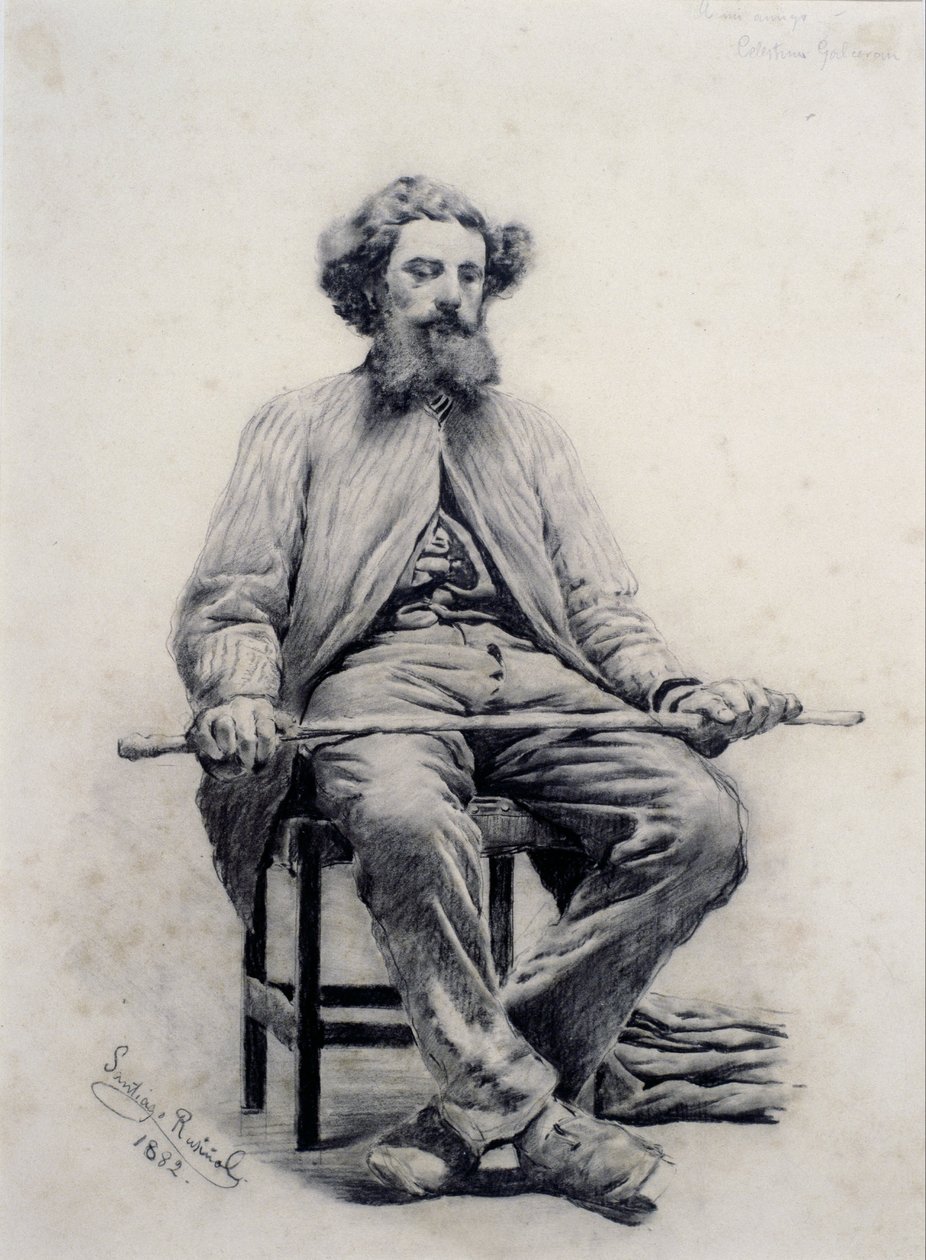 Istuva Mies tekijältä Santiago Rusiñol