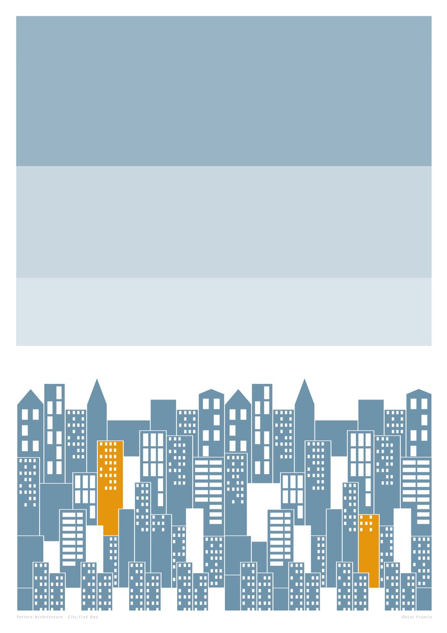 City Fizz Day, 2014 (grafiikan giclee-vedos) tekijältä Sarah Evans