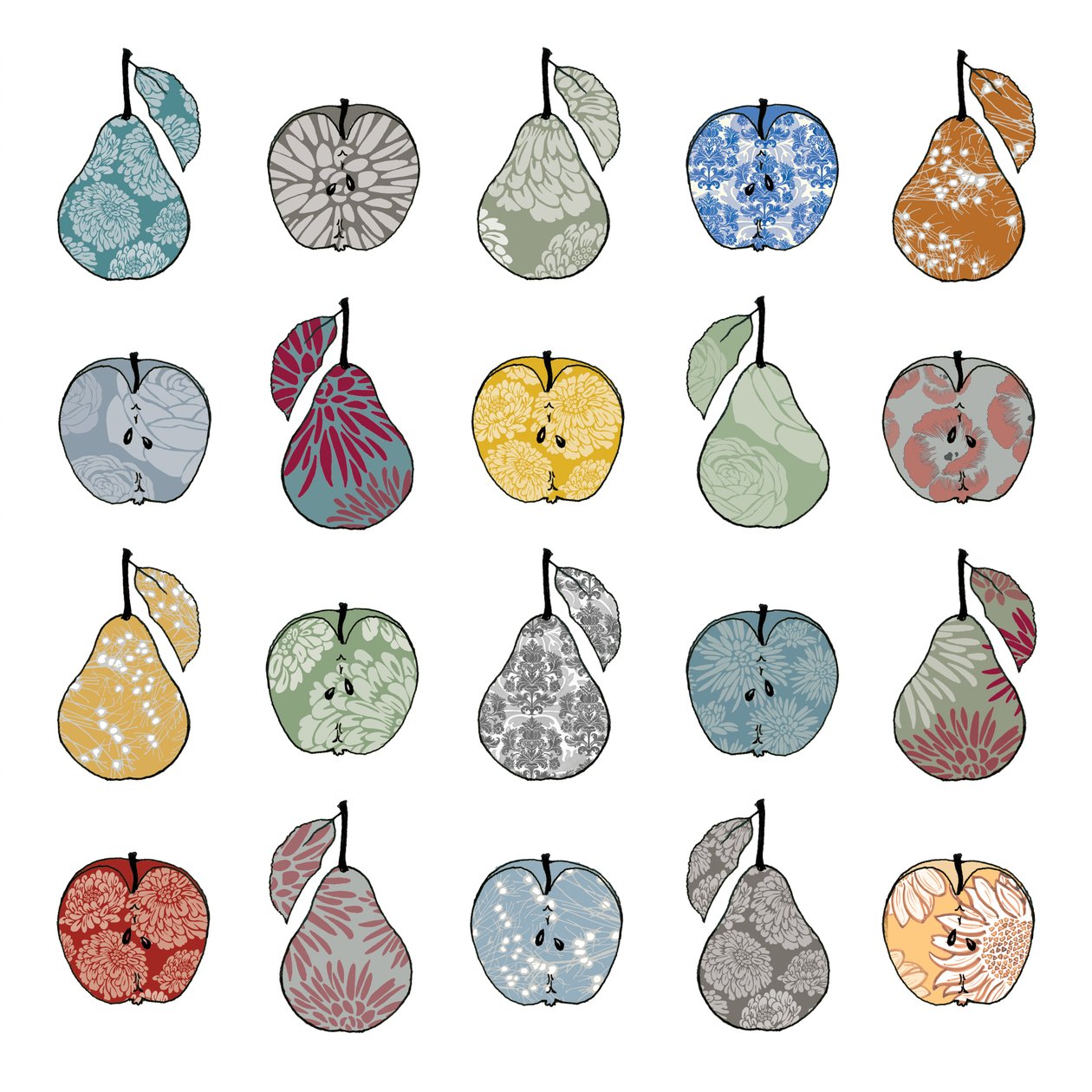 Omenoita ja päärynöitä, 2012 (digitaalinen) tekijältä Sarah Hough