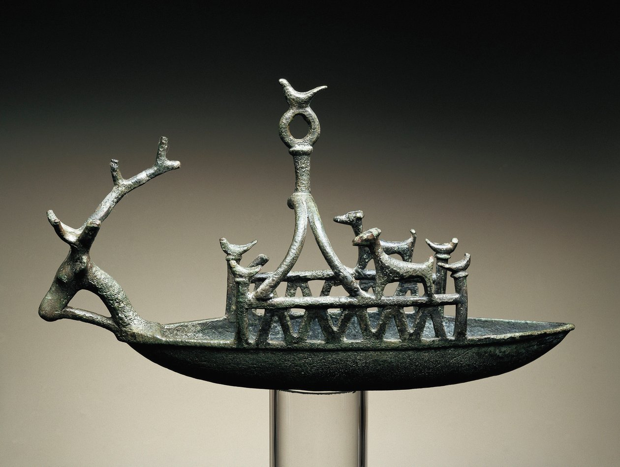 Laiva (pronssi) tekijältä Sardinia Nuragic Civilization