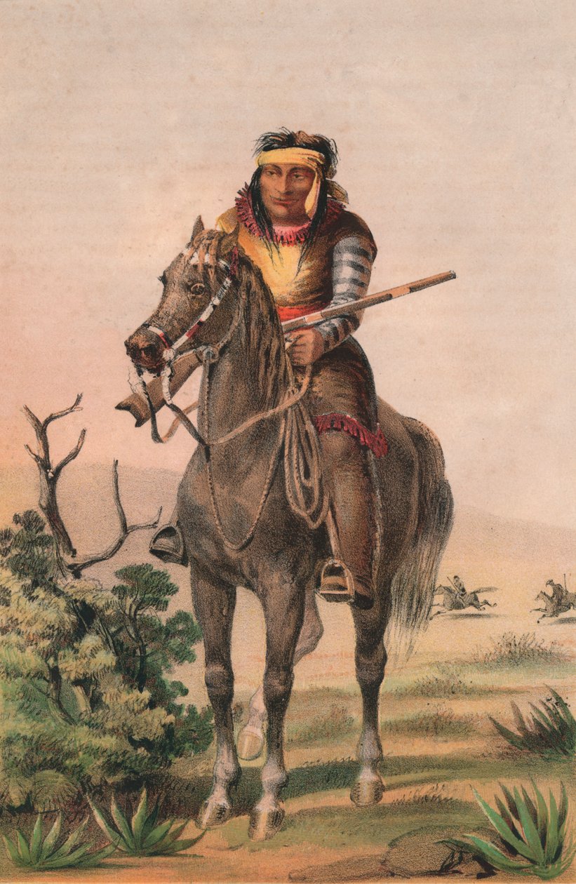 Satajalkainen soturi, c1857. tekijältä Sarony and Co
