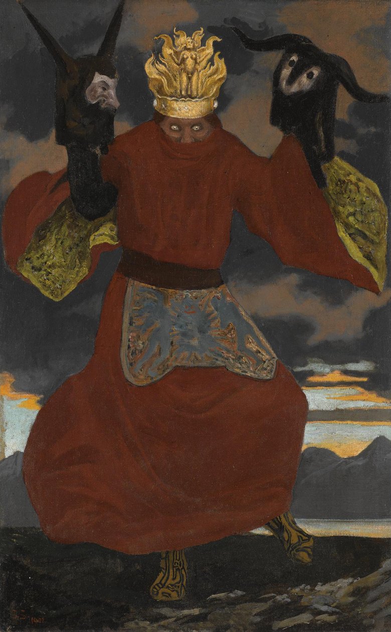Shamaani, 1901 tekijältä Sascha Schneider