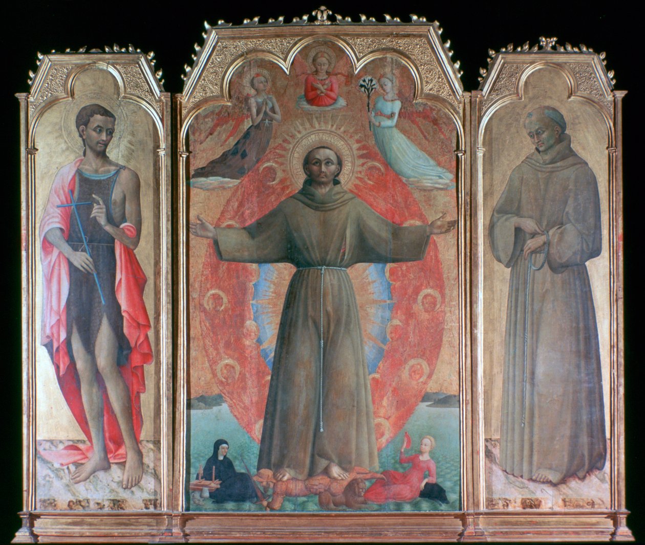 Pyhän Franciscuksen ekstaasi, 1437-1444 tekijältä Sassetta