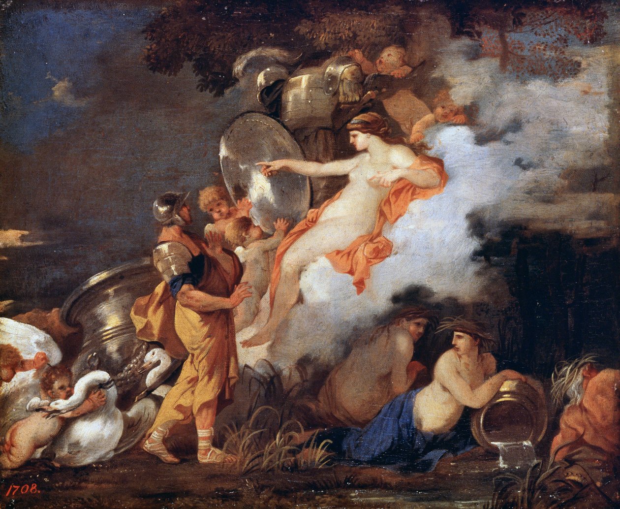 Venus ja Aeneas, 1600-luku. tekijältä Sébastien Bourdon