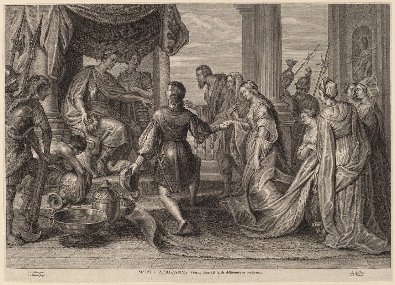 Scipio Africanus tekijältä Schelte Adams Bolswert after Sir Peter Paul Rubens