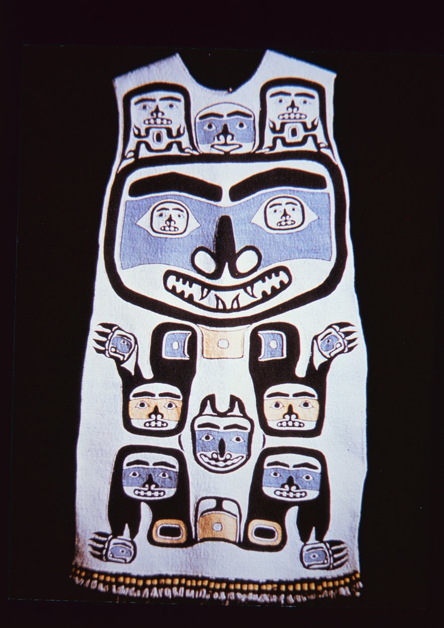 Chilkat-mekko, Tlingit Tribe (tekstiilit) tekijältä School American