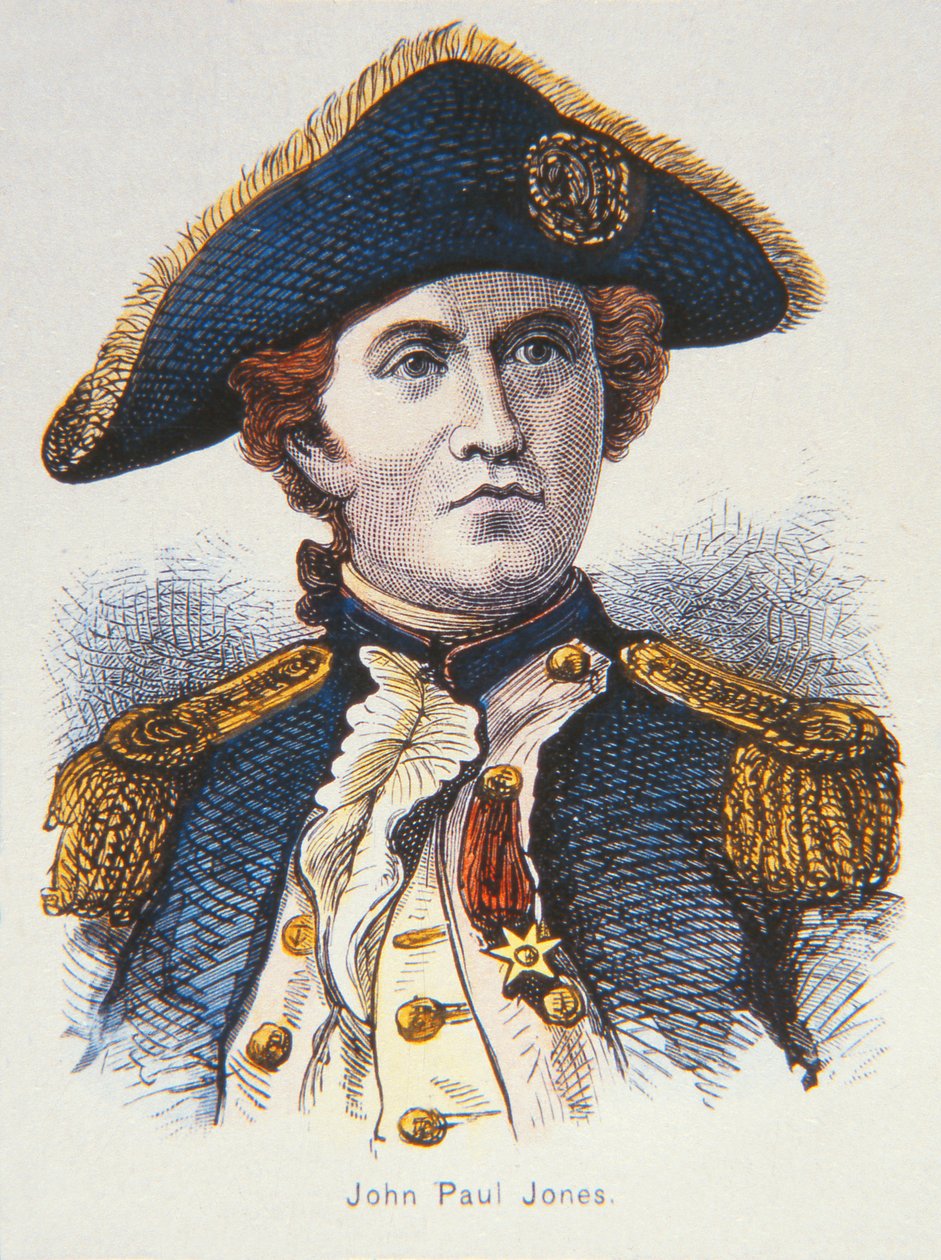 John Paul Jones (väri litho) tekijältä School American