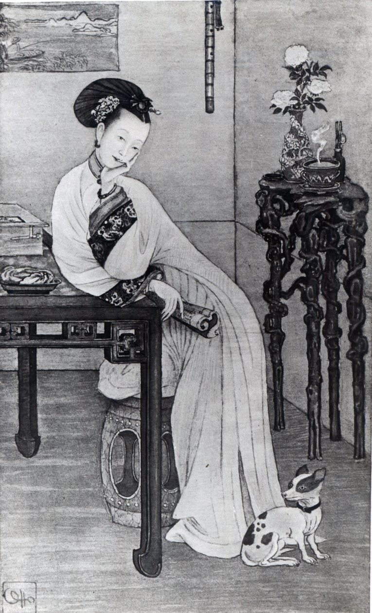Keisarinna Dowager Cixi (litho) tekijältä School Chinese