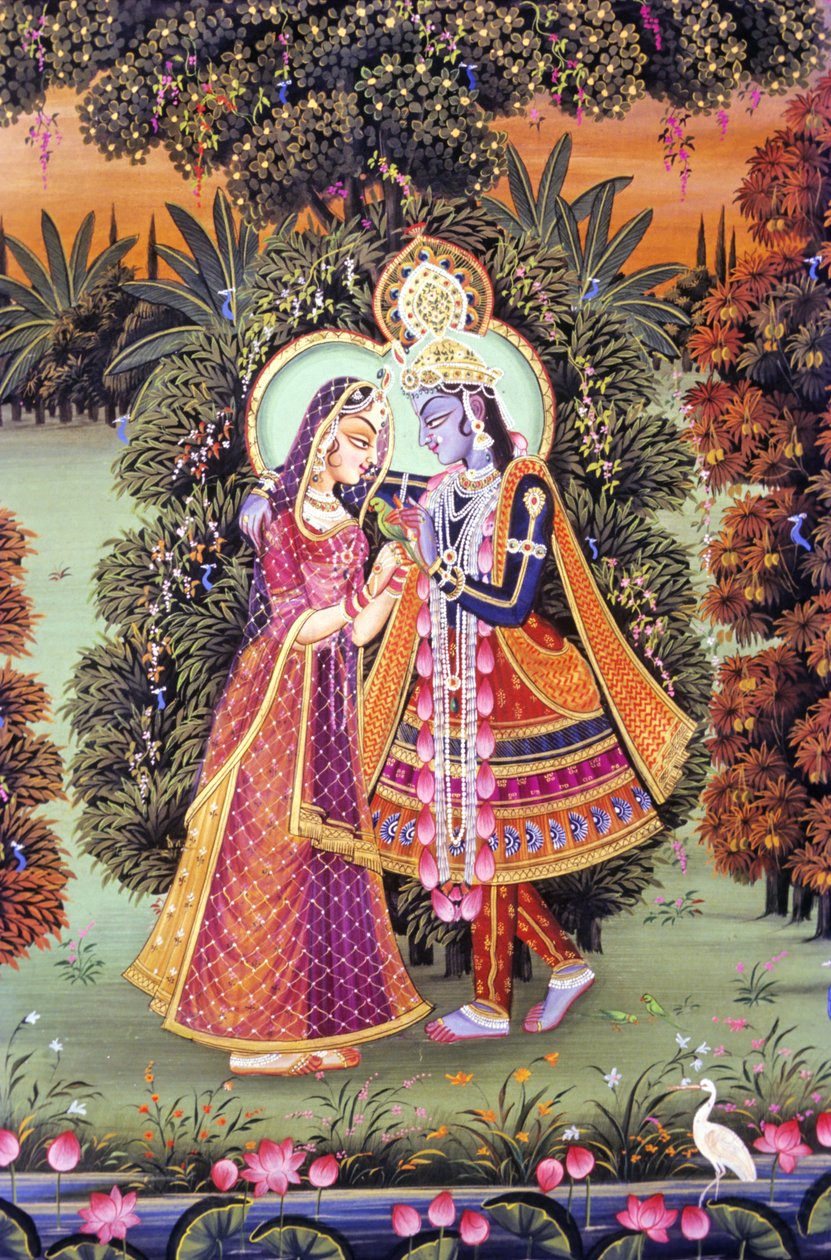 Radha Krishnan miniatyyrimaalaus, Intia tekijältä School Indian