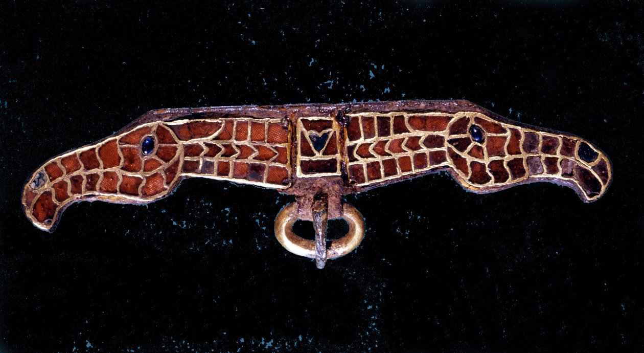 Merovingilainen pohjeluu. Saint-Germain-en-Layen museo tekijältä School Merovingian