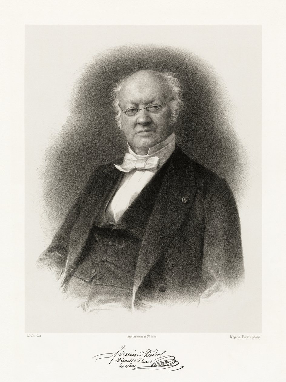 Firmin Didot, 1865-66 tekijältä Schultz
