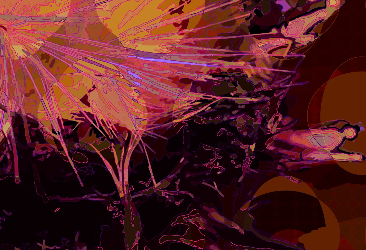 Artichoke_abst_horz6 (digitaalinen) tekijältä Scott J. Davis