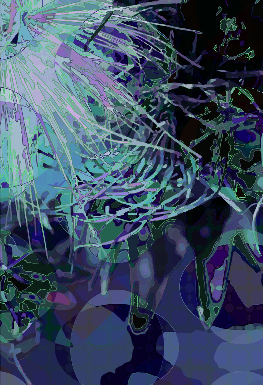 Artichoke_abst_vert4 (digitaalinen) tekijältä Scott J. Davis