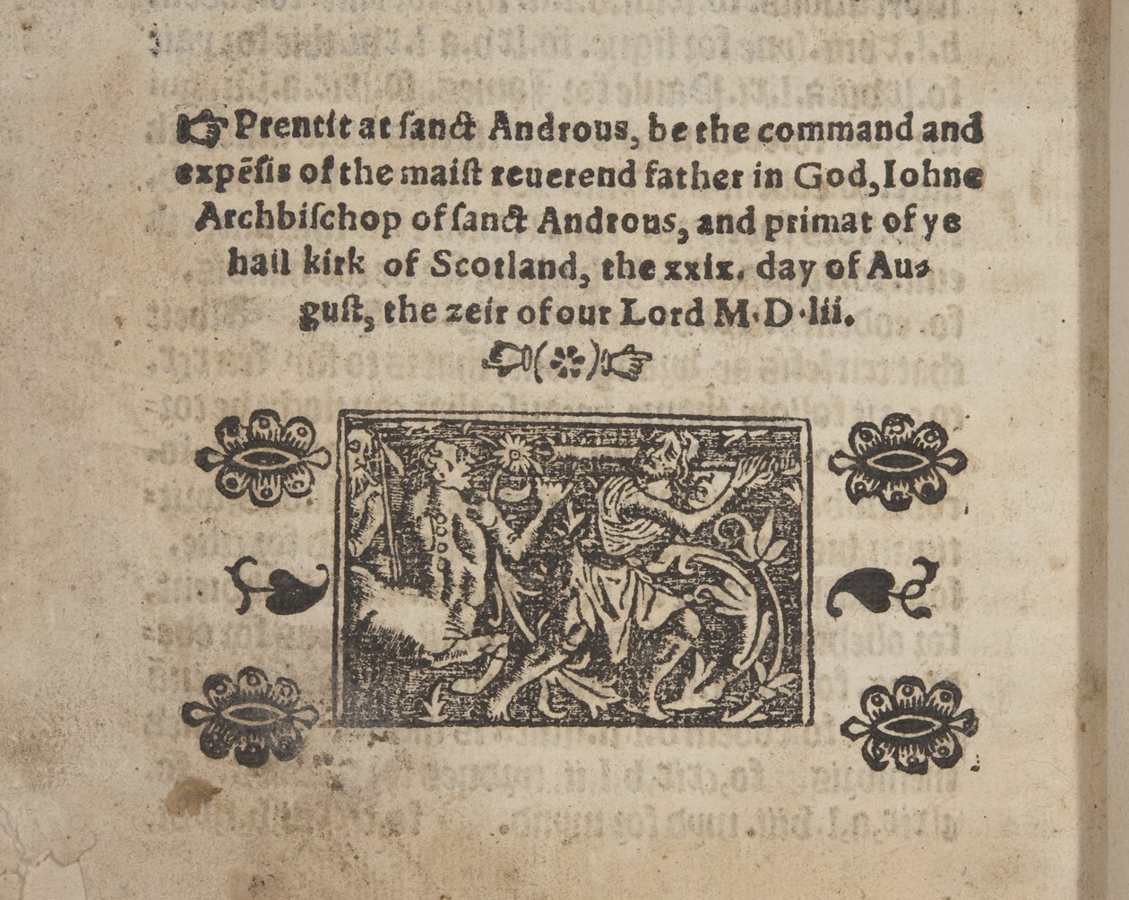 Fol 207 verso, Katekismuksesta, 1552 tekijältä Scottish School