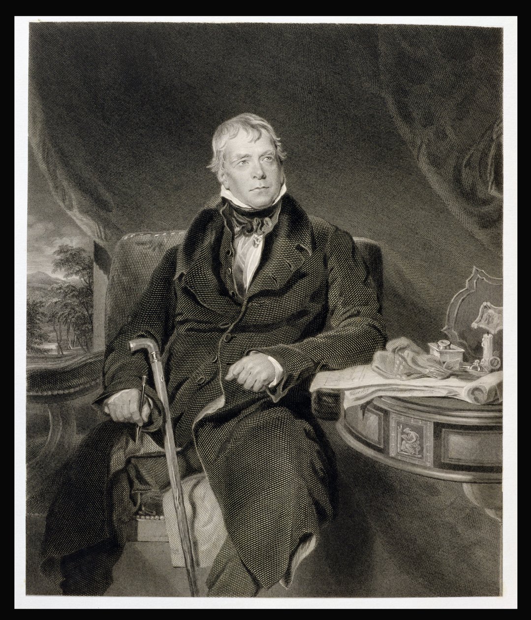 Sir Walter Scott (1771-1832) tekijältä Scottish School