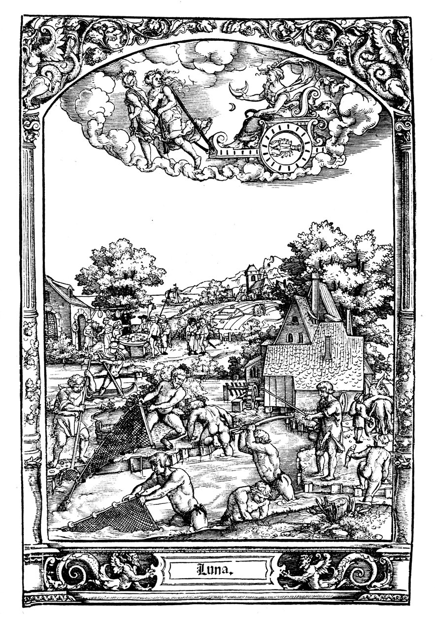 Luna, 1531 tekijältä Sebald Beham