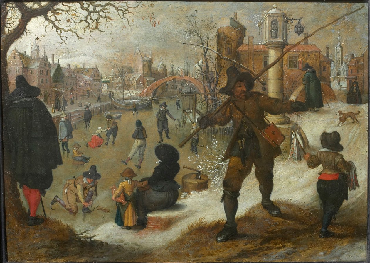 Tammikuu, n. 1618. tekijältä Sebastiaen Vrancx