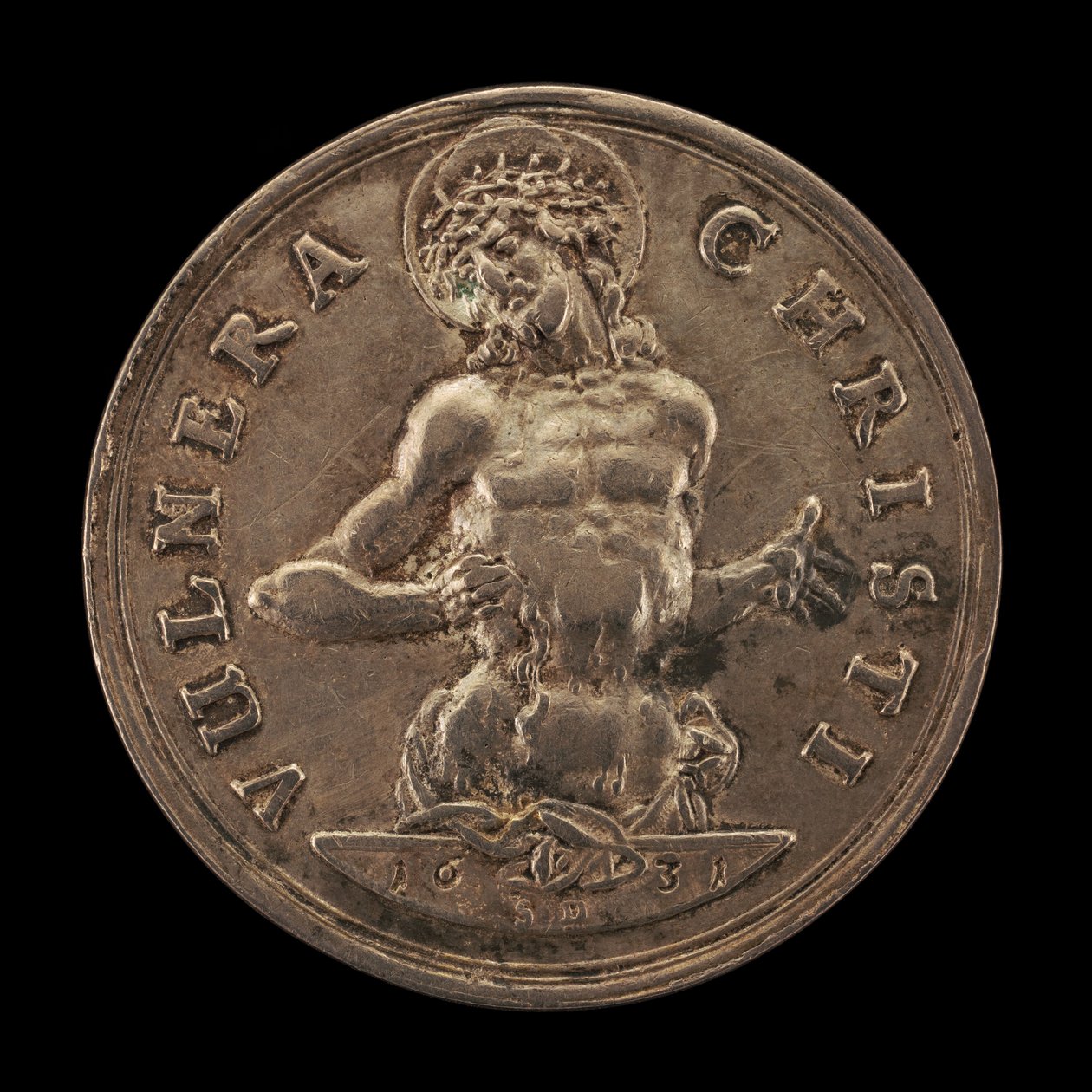 Surujen mies [kääntöpuoli], 1631. tekijältä Sebastian Dadler
