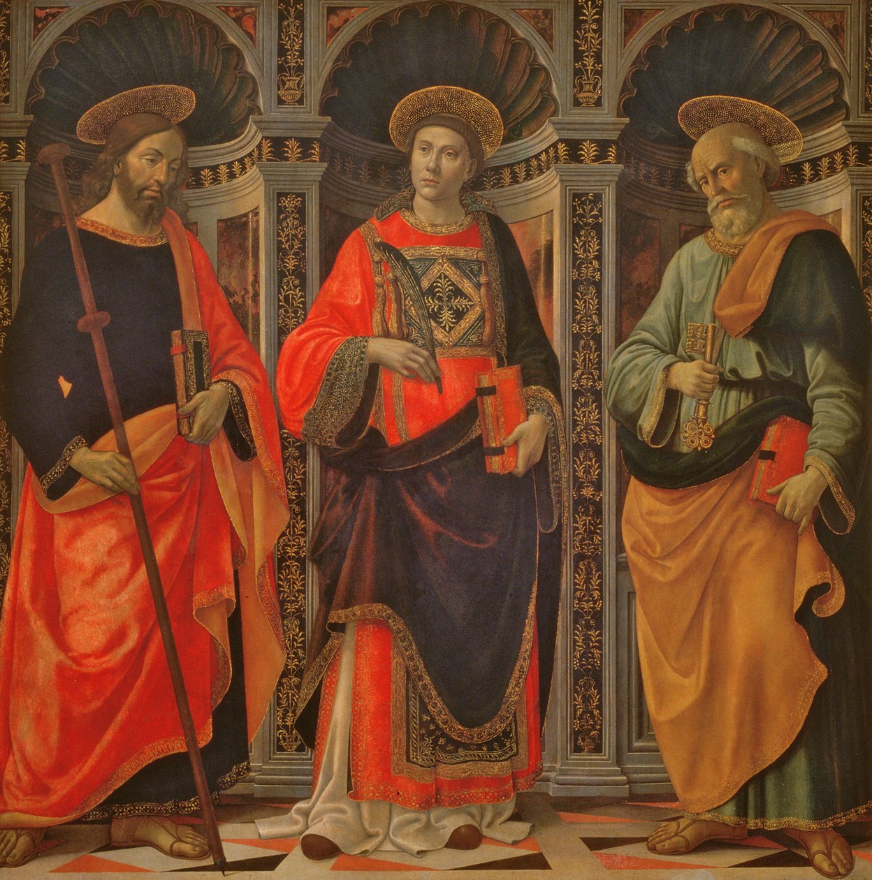 St. James, St. Stephen ja St. Peter tekijältä Sebastiano Minardi