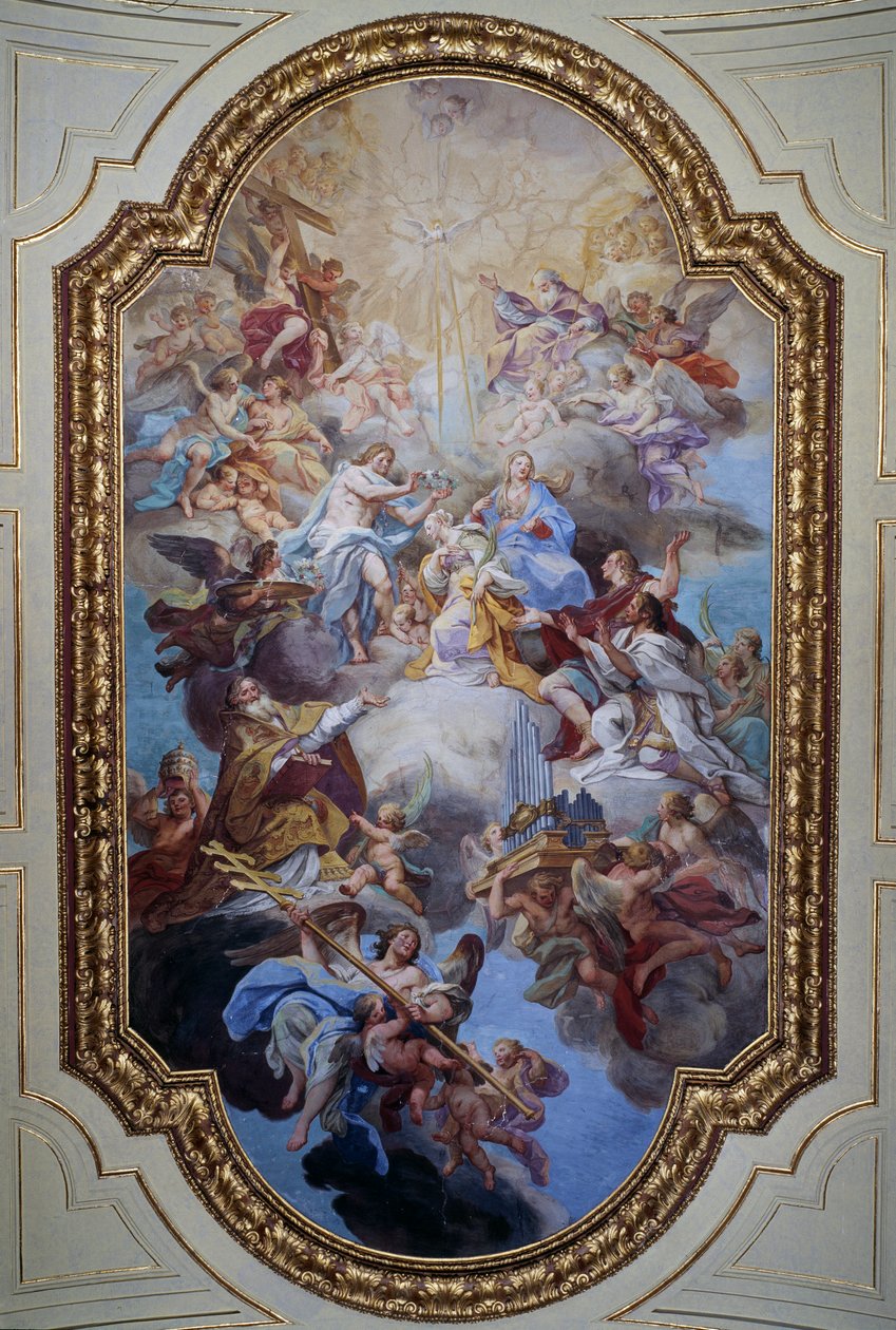 Pyhän Cecilian apoteoosi (fresko tekijältä Sebastiano Conca
