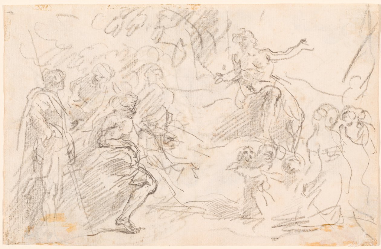 Raamatun kohtaus [verso] tekijältä Sebastiano Ricci