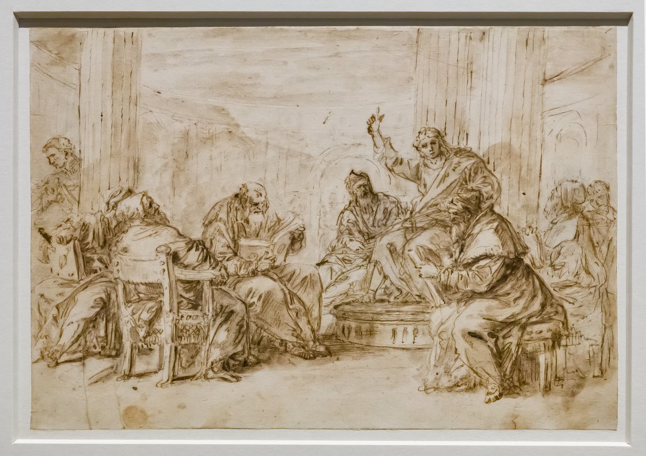 Kristus lääkäreiden joukossa tekijältä Sebastiano Ricci